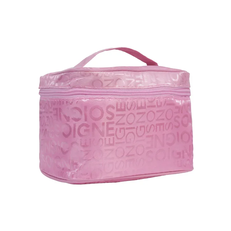 Letter Pattern Square-Shaped Makeup Case