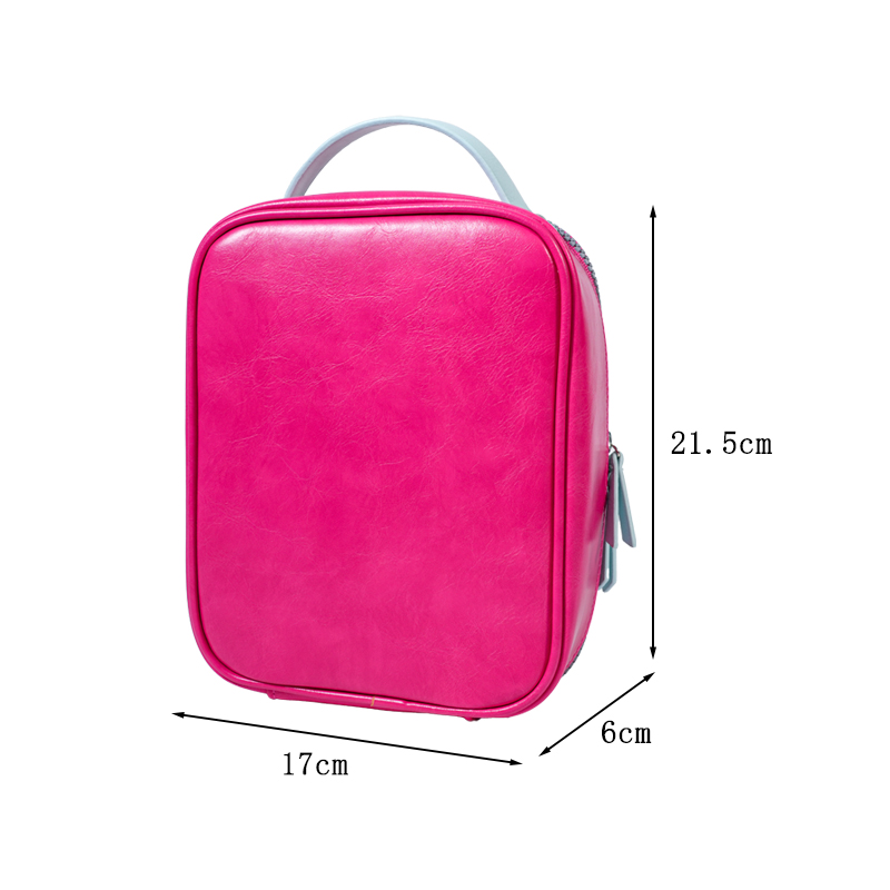 CB071 Square Handbag Pu Makeup Bag Oem Personalized Cosmetic Case Wholesale