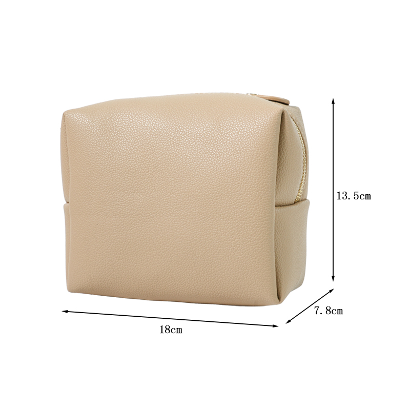 CB077 Custom Pu Leather Makeup Bag Small Travel Pouch With Logo
