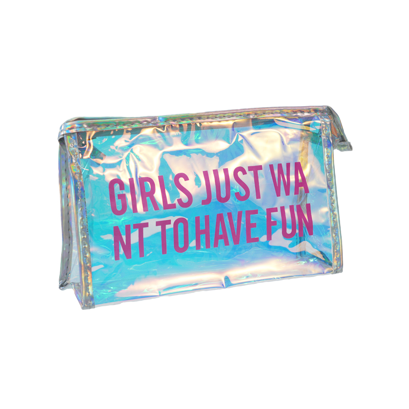 CB046 PVC Holographic Makeup Pouch Supplier