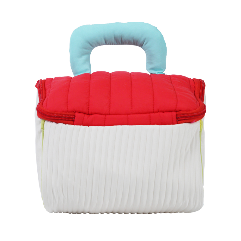 CB043 Customized Cartoon House Canvas Bag With Zipper