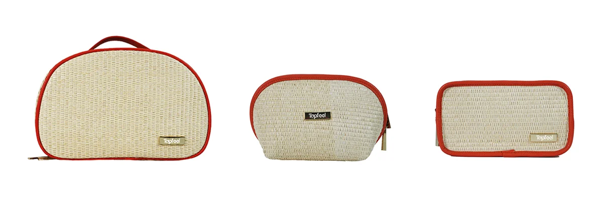 CB028 Bulk Plant Woven Makeup Bag Cosmetic Bag Set