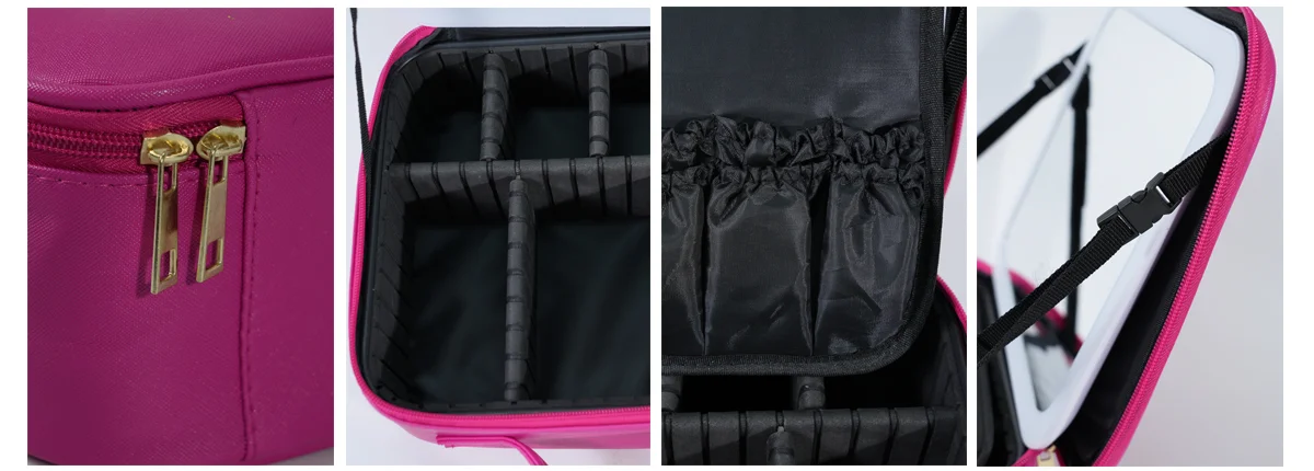 CB053 Factory Multifunctional LED-light Makeup Case